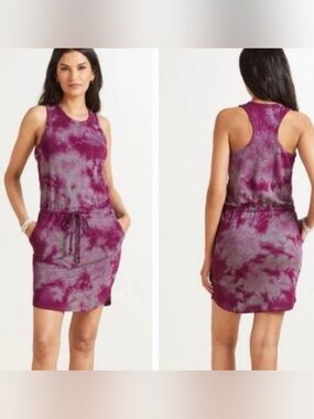 Sundry for Evereve Plum Tie-Dye Mini Dress M/2